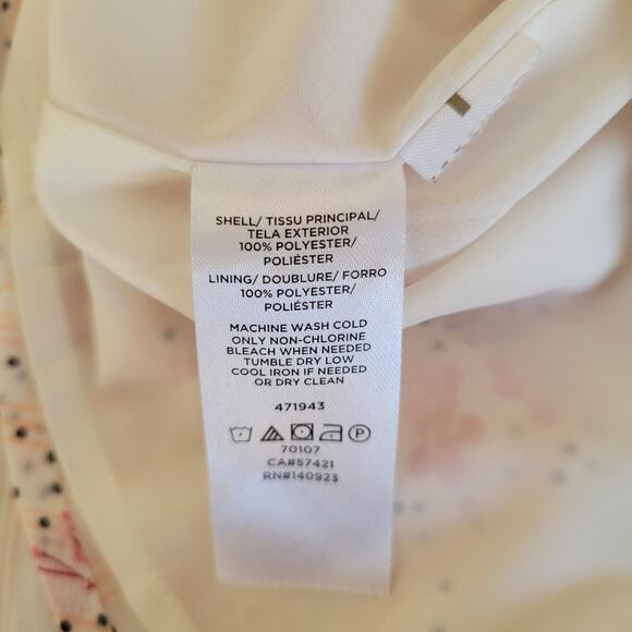 LOFT Floral Swing Dress Pink Halter Tie Neck Relaxed Summer Women Small - Picture 14 of 14